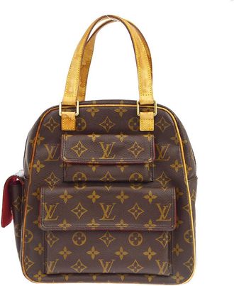 Louis Vuitton Excentri-Cite Monogram Canvas Brown Canvas Handbag (Pre-Owned)