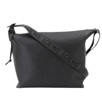 Loewe Pre-owned schoudertas - Dames - Pre-owned - Zwart - Maat: ONE Size Leer