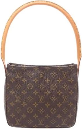 Louis Vuitton Pre-owned Shoulder Bags, female, Brown, Size: ONE SIZE Pre-owned Vintage Canvas Shoulder Bag