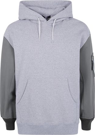 Comme Des Gar&ccedil;ons Sweatshirt met dubbele mouwen - Heren - Hoodies - Grijs - S - Katoen - Hoodies & sweatvesten