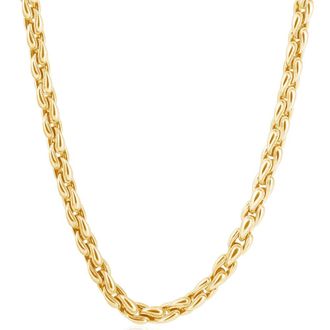 Pompeii3 Mens 14k Gold (83gram) or Platinum (156gram) 7mm Link Chain Necklace 20