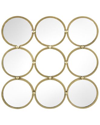 A&B Home Harmony 9-Ring Metal Wall Mirror