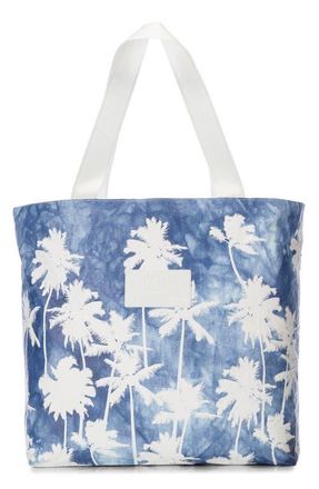 Aloha Collection Day Tripper Coco Palms Water Resistant Tote in Indigo at Nordstrom