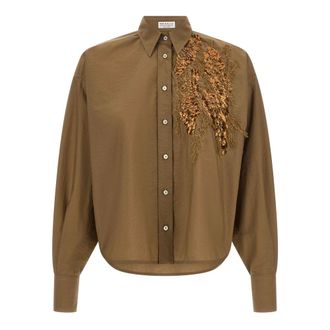 Brunello Cucinelli Mujer, Blusas y Camisas, Marr&oacute;n, Talla: S