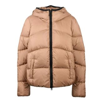 Peuterey Carena Short Puffer Jacket - Dames - Jassen - Beige - Maat: L Leer