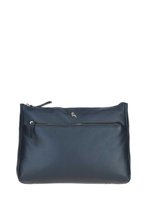 Ashwood Leather Womens Balmoral Real Shoulder Bag - Navy - One Size