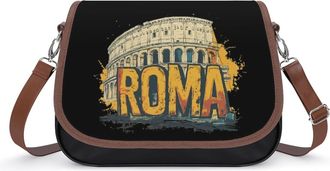 Generic ItalyRoma Crossbody Bags for Women Fashion Leather Shoulder Handbags With Adjustable Strap