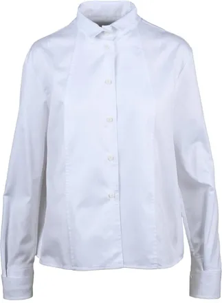 Margaux Lonnberg White Structured Collar Cotton Shirt