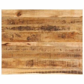 Berkfield Home Table Top 90x80x2.5 cm Live Edge Solid Wood Rough Mango in Brown