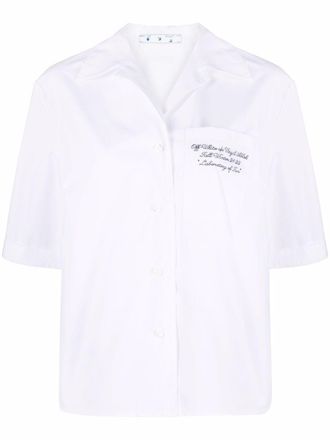Off-white Camicia bowling - Bianco