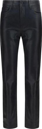 L'agence Pantalones de piel - Trousers - Mujer - Negro - W26