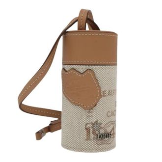 Dior Pre-owned Mini Bags, female, Beige, Size: ONE SIZE Pre-owned Canvas Pouch