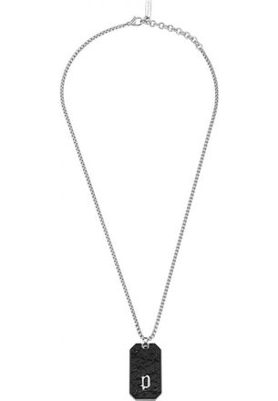 Police PEAGN0033802 Mens Wire Necklace - Silver Stainless Steel - One Size