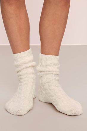 Eberjey Cozy Cable-Knit Crew Socks