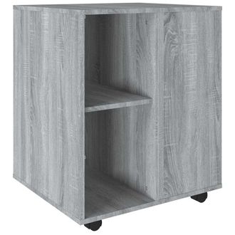 vidaXL Vidaxl - Armario Con Ruedas Madera Contrachapada Gris Sonoma 60x53x72 Cm