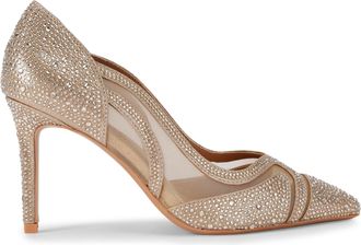 Carvela Womens Fantastico Court Heels - Gold Fabric - Size UK 7