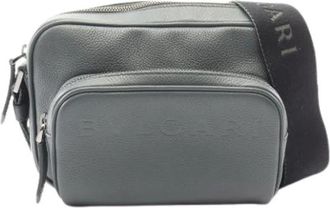 Bulgari Pre-owned Cross Body Bags, male, Green, Size: ONE SIZE Pre-owned Vintage Crossbody Bag