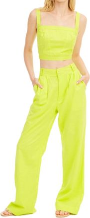 Allison New York Audrey Pants In Lime