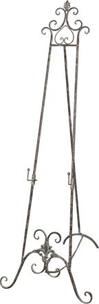 Biscottini International Cavalletto Portaquadro Pittore Porta Tela, Portamenu, Lavagna Pittura, Quadro Esposizione Dipinti Ferro, Pi&ugrave; Robusti Del Legno
