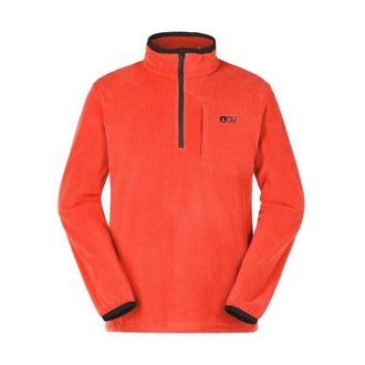 Picture Weavy 1/4 Grid Fleece Fleecepullover f&uuml;r Herren | rot