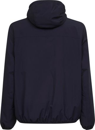Brunello Cucinelli Mens Hooded Nylon Jacket Blue Polyamide Bomber