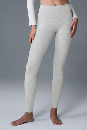 パピエ　Hope you like leggins/grey High Waisted Leggings Dream Grey With Stardust Silver – Wear