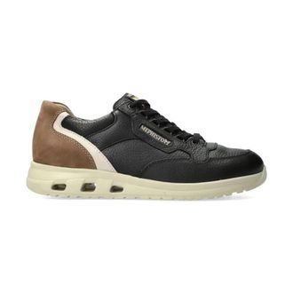 Mephisto Zwarte vetersneaker voor heren - Heren - Sneakers - Zwart - 40 EU - Leer - Schoenen