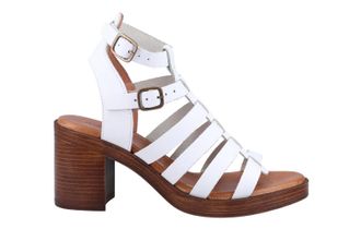 Hush Puppies Gloria Gladiator Womens Leather Sandal - White - Size UK 7
