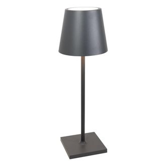 Zafferano L&aacute;mpara de mesa led gris oscuro regulable zafferano