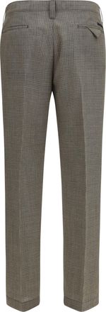 Prada Mens Tailored Wool Trousers Militare Fleece Ovis Aries