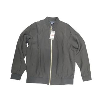 Tommy Hilfiger Womens Saharan Safari Zipper Fashion Jacket In Black