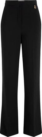 Elisabetta Franchi Wijde broek - Dames - Wijde Broeken - Zwart - 2XL - Polyester - Broeken