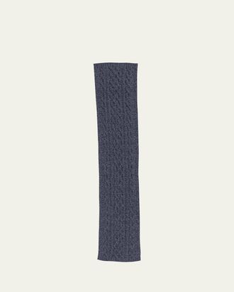 Loro Piana Mens Cable-Knit Cashmere Scarf
