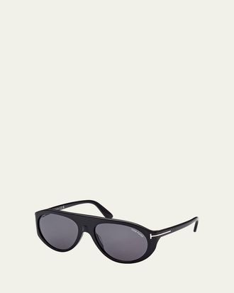 Tom Ford Mens Rex T-Logo Sunglasses