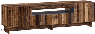 vidaXL Mueble De Tv Led Madera Envejecida Madera De Ingenier&iacute;a Vidaxl