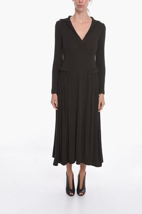 Bottega Veneta SALON 01 Maxi Abito a Maniche Lunghe in Jersey Bottega Veneta