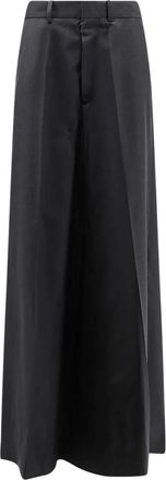 Maison Margiela Maxi Skirts, female, Black, Size: XS Raw Cut Hem Skirt