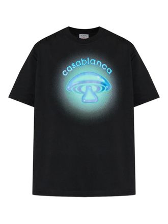 Casablanca Airbrush Mushroom T-shirt - Black
