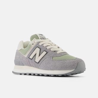 New Balance 574 WL574GA2 Sneakers Womens Slate Gray Suede Trainers Shoes TF6554