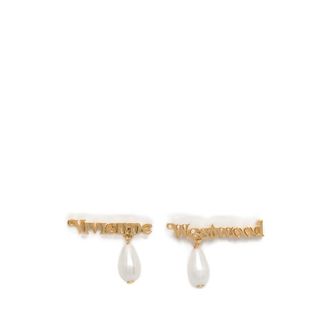 Vivienne Westwood Amelia Logo-lettering Earrings