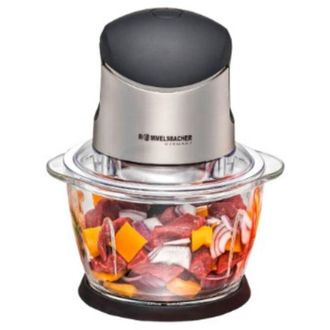 Rommelsbacher Mz 400 Picadora El&eacute;ctrica De Alimentos 1 L 400 W Negro, Acero Inoxidable