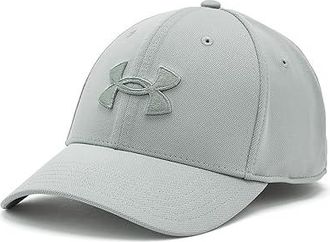 Under Armour Blitzing Mens Hat Caps Titanium/Clay Green : XL-2XL, Polyester
