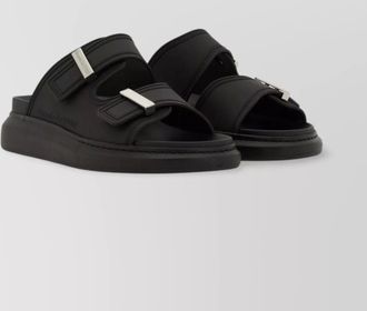 Alexander McQueen double strap flat sole sandal