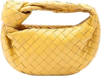 Bottega Veneta Pre-owned Mini Jodie - Dames - Vintage Mini Tas - Geel - ONE Size - Leer - Vintage