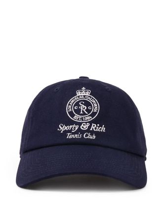 Sporty & Rich embroidered hat - Blue