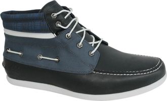 Timberland Newmarket 5 Eye Lace Up 2 Tone Mens Chukka Boat Shoes 6023R Z10A - Black Leather (archived) - Size UK 13.5