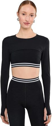 SPLITS59 Amelia Airweight Lite Shrug Womens Clothing Black : XL, Nylon/Spandex