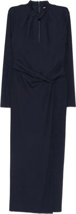 Giorgio Armani Midi Jurk - Dames - Casual kleedjes - Blauw - S - Kleedjes