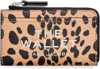 Marc Jacobs Wallets & Cardholders, female, Beige, Size: ONE SIZE Cheetah Top Zip Multi Wallet