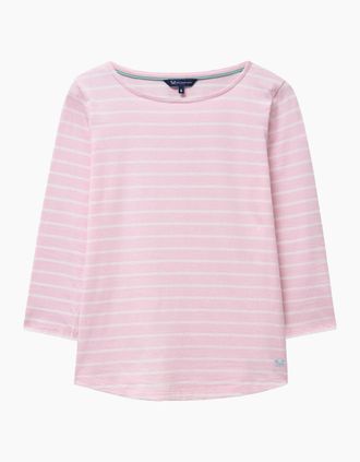 Crew Clothing Womens Crew Clothing Womens Essential Breton Long Sleeve T-Shirt - Pink/Multi - Size: 10